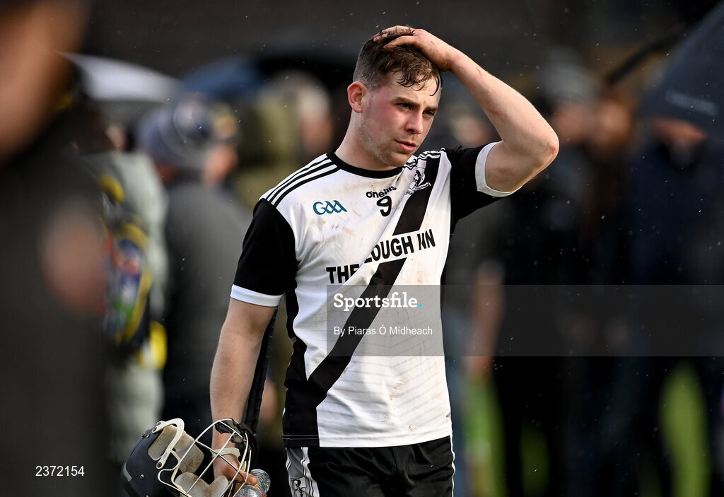 6 November 2022; Mark O'Neill of Kilruane MacDonagh's leaves the pitch after his side's defeat in the AIB Munster GAA Hurling Senior Club Championship quarter-final match between Ballygunner and Kilruane MacDonagh's at Walsh Park in Waterford. Photo by Piaras Ó Mídheach/Sportsfile Photo by Piaras Ó Mídheach/Sportsfile