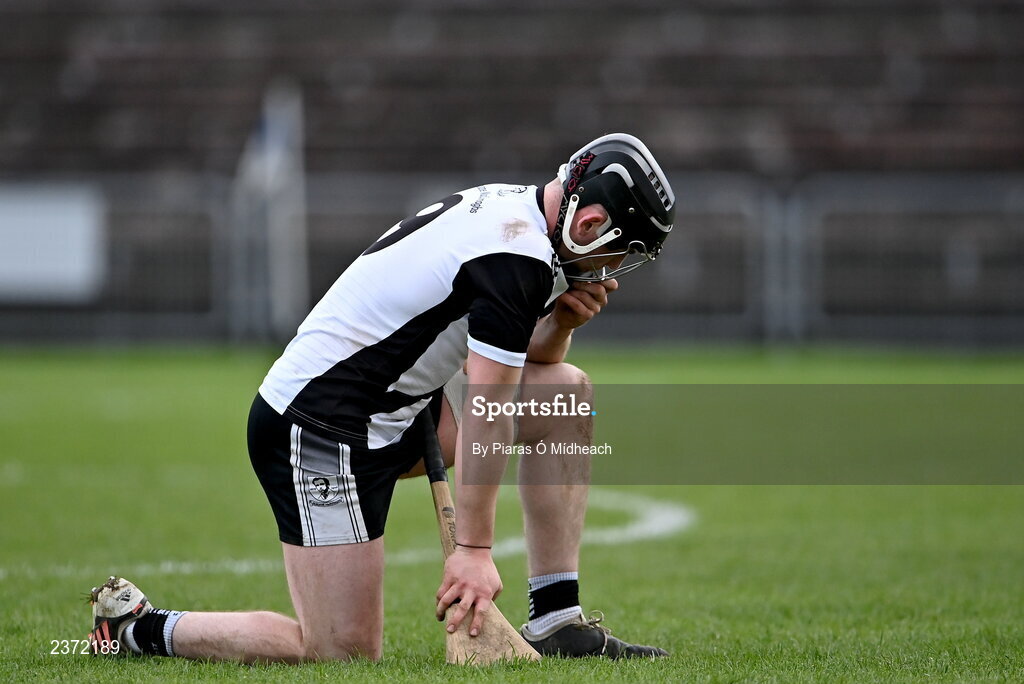 6 November 2022; Mark O'Neill of Kilruane MacDonagh's after his side's defeat in the AIB Munster GAA Hurling Senior Club Championship quarter-final match between Ballygunner and Kilruane MacDonagh's at Walsh Park in Waterford. Photo by Piaras Ó Mídheach/Sportsfile