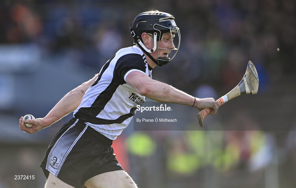6 November 2022; Jerome Cahill of Kilruane MacDonagh's during the AIB Munster GAA Hurling Senior Club Championship quarter-final match between Ballygunner and Kilruane MacDonagh's at Walsh Park in Waterford. Photo by Piaras Ó Mídheach/Sportsfile