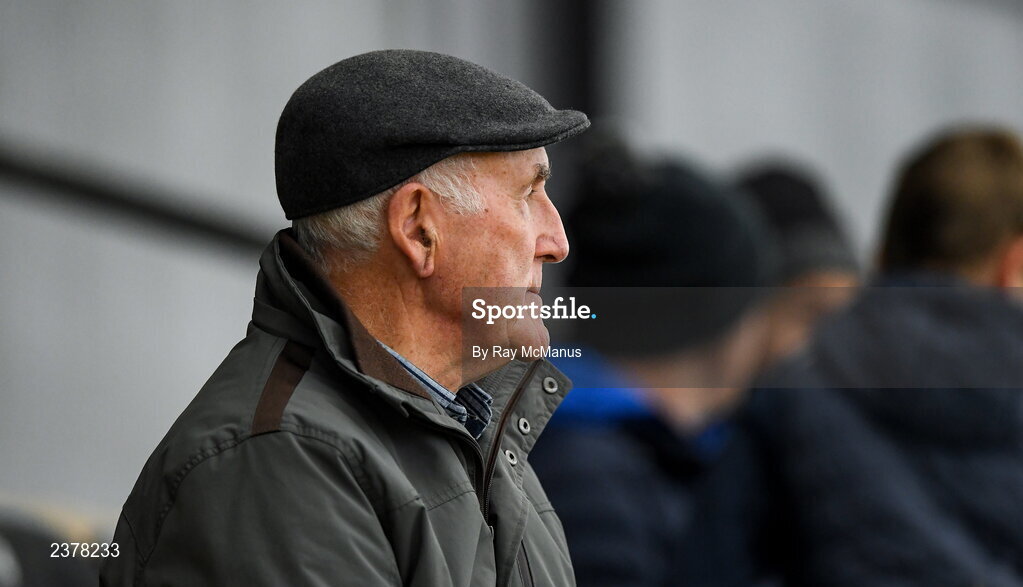 13 November 2022; Former Kilkenny star Eddie Keher watches the AIB Leinster GAA Hurling Senior Club Championship Quarter-Final match between Shamrocks Ballyhale and Castletown Geoghegan at UPMC Nowlan Park in Kilkenny. Photo by Ray McManus/Sportsfile