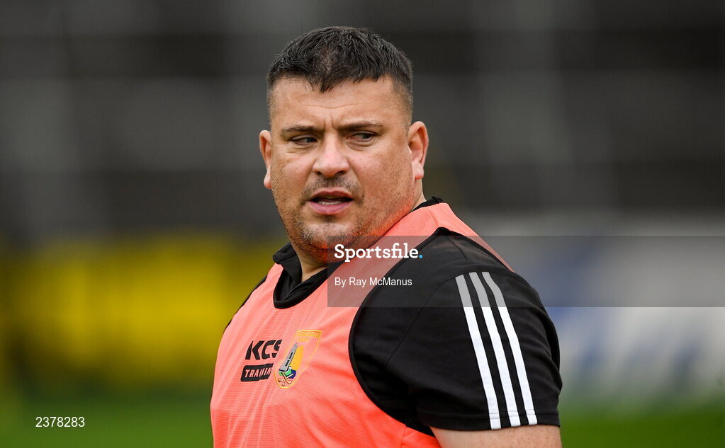 13 November 2022; Castletown Geoghegan manager Alan "Budda" Mangan before the AIB Leinster GAA Hurling Senior Club Championship Quarter-Final match between Shamrocks Ballyhale and Castletown Geoghegan at UPMC Nowlan Park in Kilkenny. Photo by Ray McManus/Sportsfile
