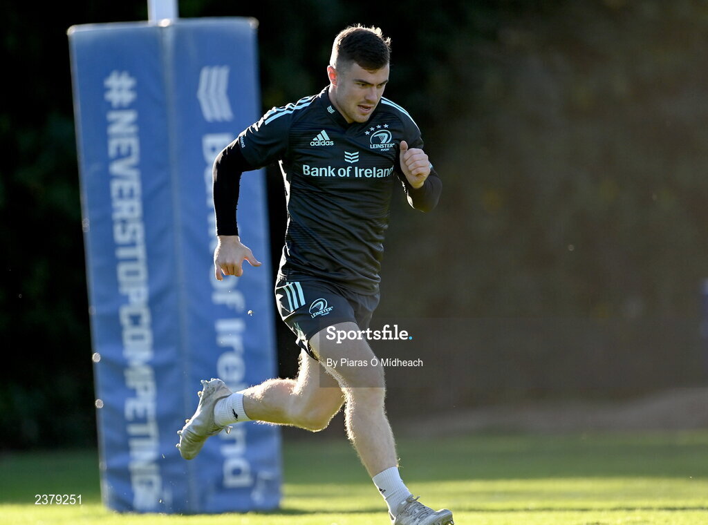 14 November 2022; Luke McGrath during Leinster rugby squad training at UCD in Dublin. Photo by Piaras Ó Mídheach/Sportsfile