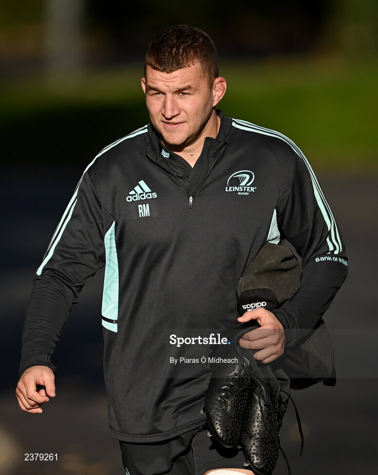 14 November 2022; Ross Molony arrives for Leinster rugby squad training at UCD in Dublin. Photo by Piaras Ó Mídheach/Sportsfile