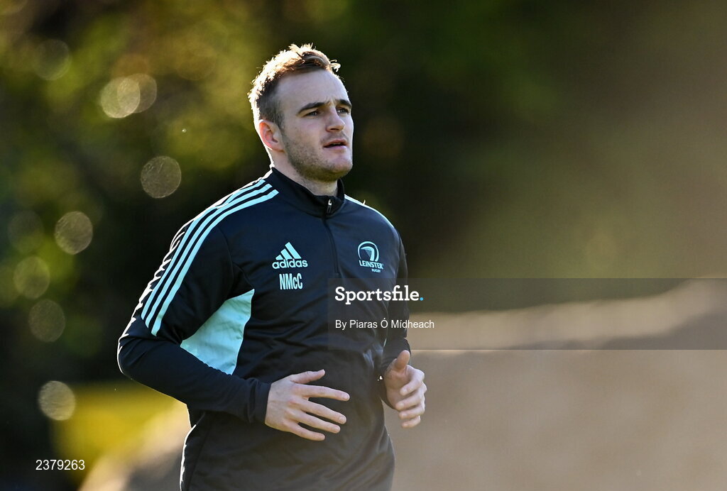 14 November 2022; Nick McCarthy during Leinster rugby squad training at UCD in Dublin. Photo by Piaras Ó Mídheach/Sportsfile
