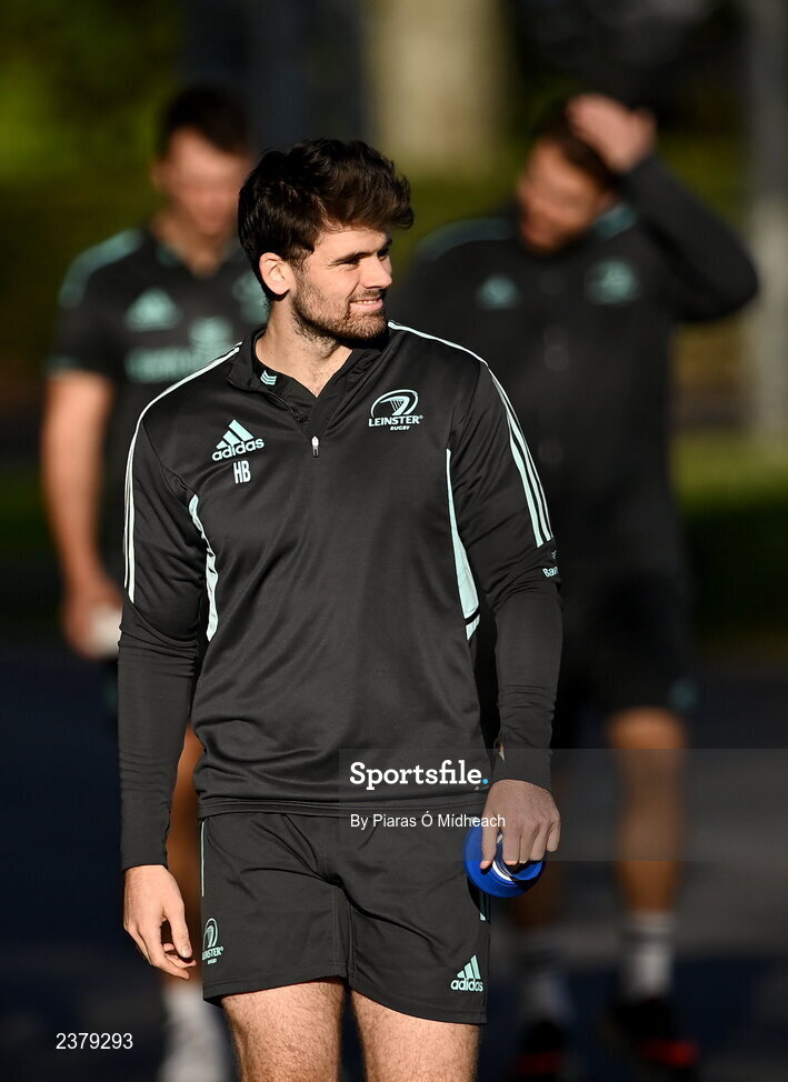 14 November 2022; Harry Byrne arrives for Leinster rugby squad training at UCD in Dublin. Photo by Piaras Ó Mídheach/Sportsfile