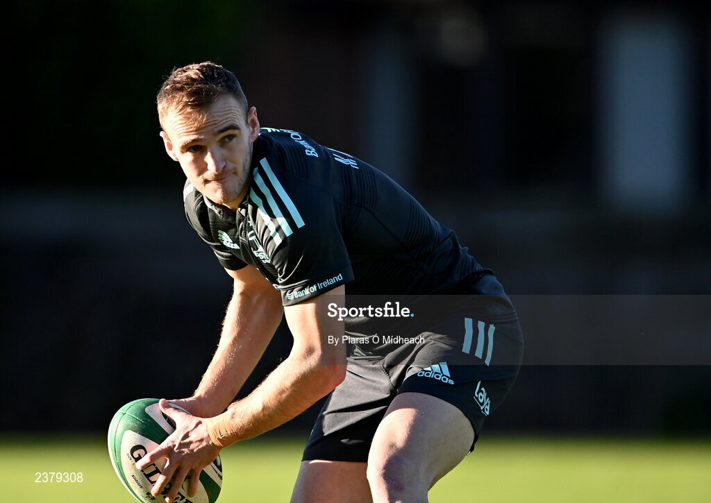 14 November 2022; Nick McCarthy during Leinster rugby squad training at UCD in Dublin. Photo by Piaras Ó Mídheach/Sportsfile