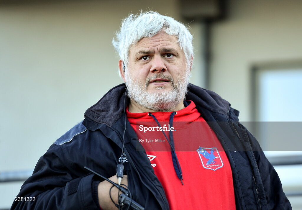 18 November 2022; Chile head coach Pablo Lemoine before the Bank of Ireland friendly match between Leinster and Chile at Energia Park in Dublin. Photo by Tyler Miller/Sportsfile