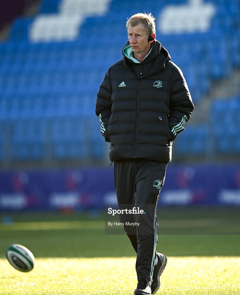 18 November 2022; Leinster head coach Leo Cullen before the Bank of Ireland friendly match between Leinster and Chile at Energia Park in Dublin. Photo by Harry Murphy/Sportsfile