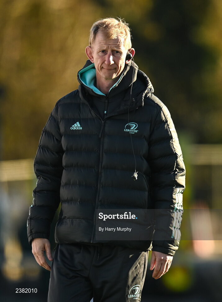 18 November 2022; Leinster head coach Leo Cullen before the Bank of Ireland friendly match between Leinster and Chile at Energia Park in Dublin. Photo by Harry Murphy/Sportsfile