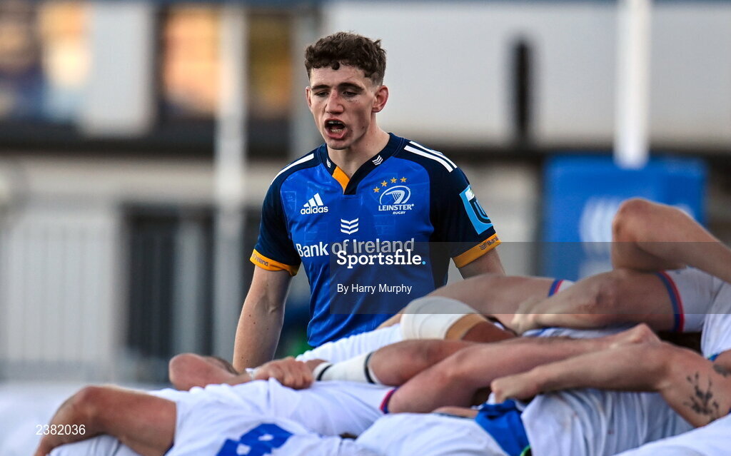 18 November 2022; Cormac Foley of Leinster during the Bank of Ireland friendly match between Leinster and Chile at Energia Park in Dublin. Photo by Harry Murphy/Sportsfile