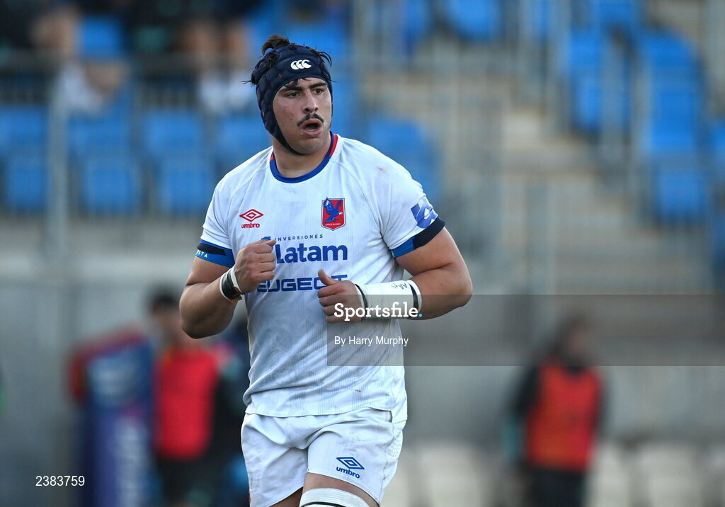 18 November 2022; Javier Eissmann of Chile during the Bank of Ireland friendly match between Leinster and Chile at Energia Park in Dublin. Photo by Harry Murphy/Sportsfile