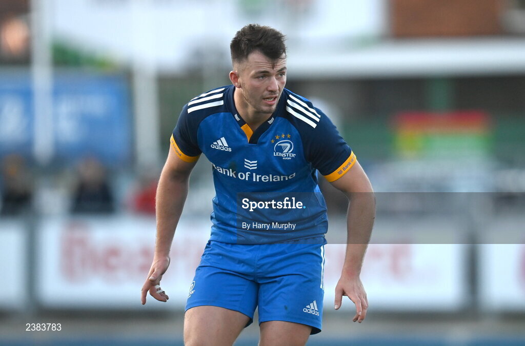 18 November 2022; Conall Boomer of Leinster during the Bank of Ireland friendly match between Leinster and Chile at Energia Park in Dublin. Photo by Harry Murphy/Sportsfile