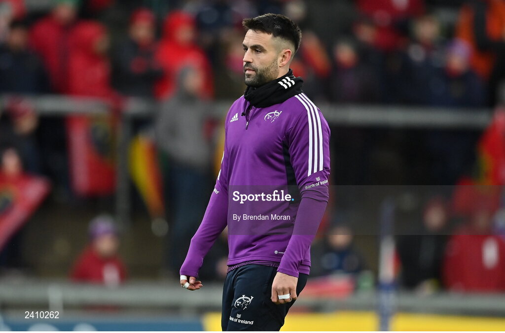 14 January 2023; Conor Murray of Munster before the Heineken Champions Cup Pool B Round 3 match between Munster and Northampton Saints at Thomond Park in Limerick. Photo by Brendan Moran/Sportsfile