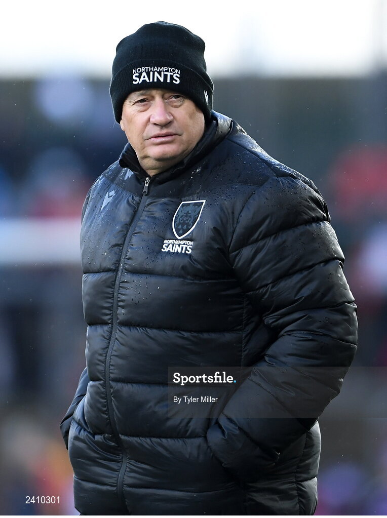14 January 2023; Northampton Saints head coach Chris Boyd  before the Heineken Champions Cup Pool B Round 3 match between Munster and Northampton Saints at Thomond Park in Limerick. Photo by Tyler Miller/Sportsfile