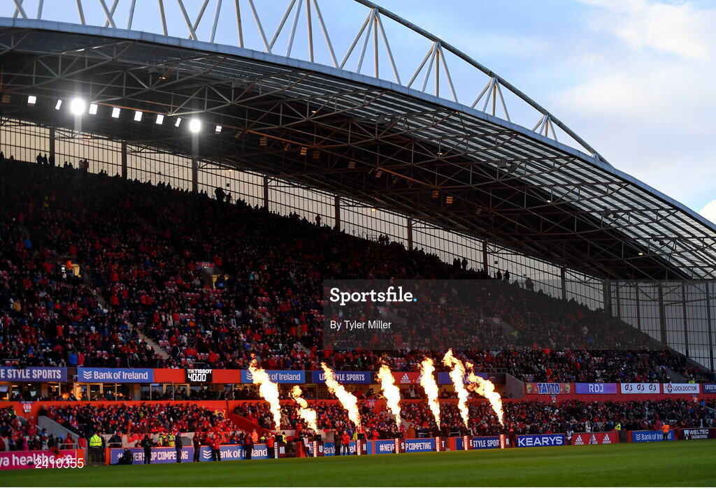 14 January 2023; A general view of Thomond Park during the Heineken Champions Cup Pool B Round 3 match between Munster and Northampton Saints at Thomond Park in Limerick. Photo by Tyler Miller/Sportsfile