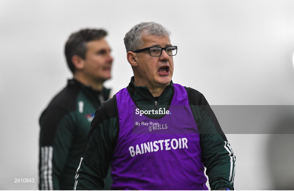 14 January 2023; Mayo manager Kevin McStay during the Connacht FBD League Semi-Final match between Mayo and Galway at NUI Galway Connacht GAA Air Dome in Bekan, Mayo. Photo by Ray Ryan/Sportsfile