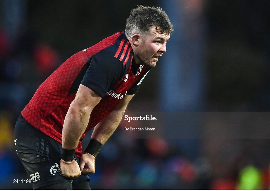 14 January 2023; Peter O’Mahony of Munster during the Heineken Champions Cup Pool B Round 3 match between Munster and Northampton Saints at Thomond Park in Limerick. Photo by Brendan Moran/Sportsfile