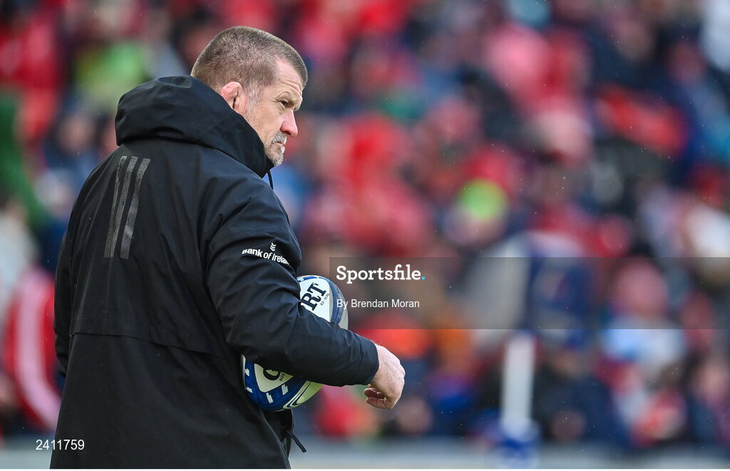 14 January 2023; Munster head coach Graham Rowntree before the Heineken Champions Cup Pool B Round 3 match between Munster and Northampton Saints at Thomond Park in Limerick. Photo by Brendan Moran/Sportsfile