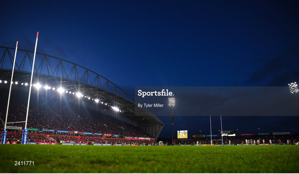 14 January 2023; A general view of Thomond Park during the Heineken Champions Cup Pool B Round 3 match between Munster and Northampton Saints at Thomond Park in Limerick. Photo by Tyler Miller/Sportsfile