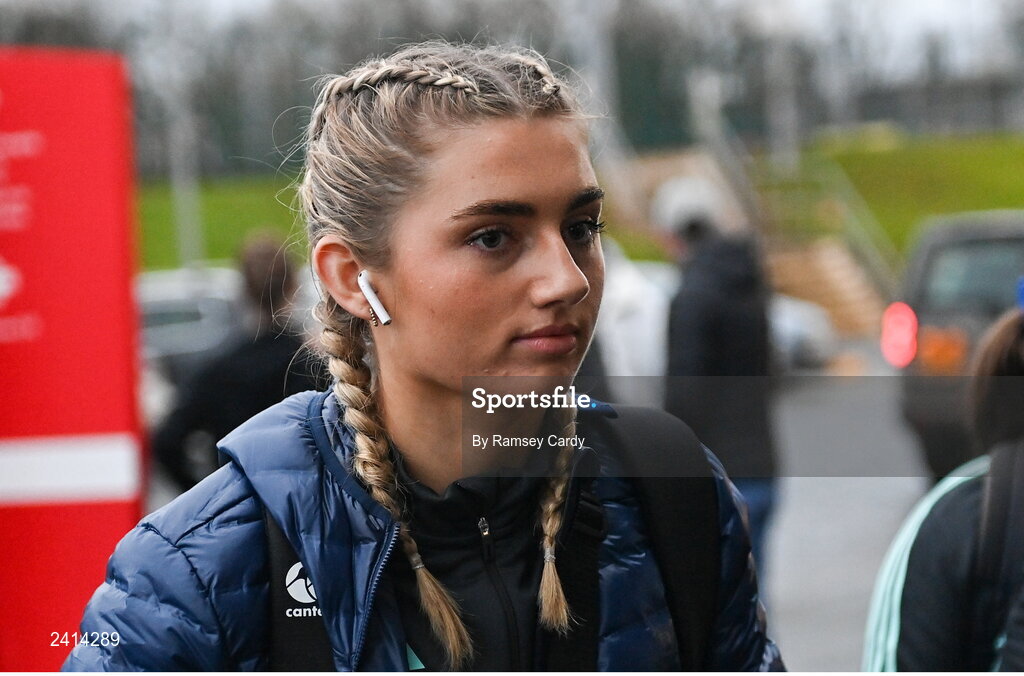 21 January 2023; Anna Doyle of Leinster before the Vodafone Women’s Interprovincial Championship Round Three match between Ulster and Leinster at Queen’s Sport in Belfast. Photo by Ramsey Cardy/Sportsfile