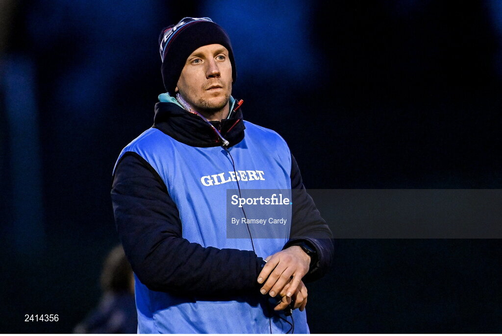 21 January 2023; Ulster head coach Neill Alcorn before the Vodafone Women’s Interprovincial Championship Round Three match between Ulster and Leinster at Queen’s Sport in Belfast. Photo by Ramsey Cardy/Sportsfile