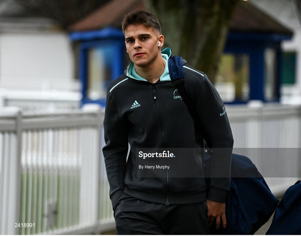28 January 2023; Aitzol King of Leinster arrives before the United Rugby Championship match between Leinster and Cardiff at RDS Arena in Dublin. Photo by Harry Murphy/Sportsfile