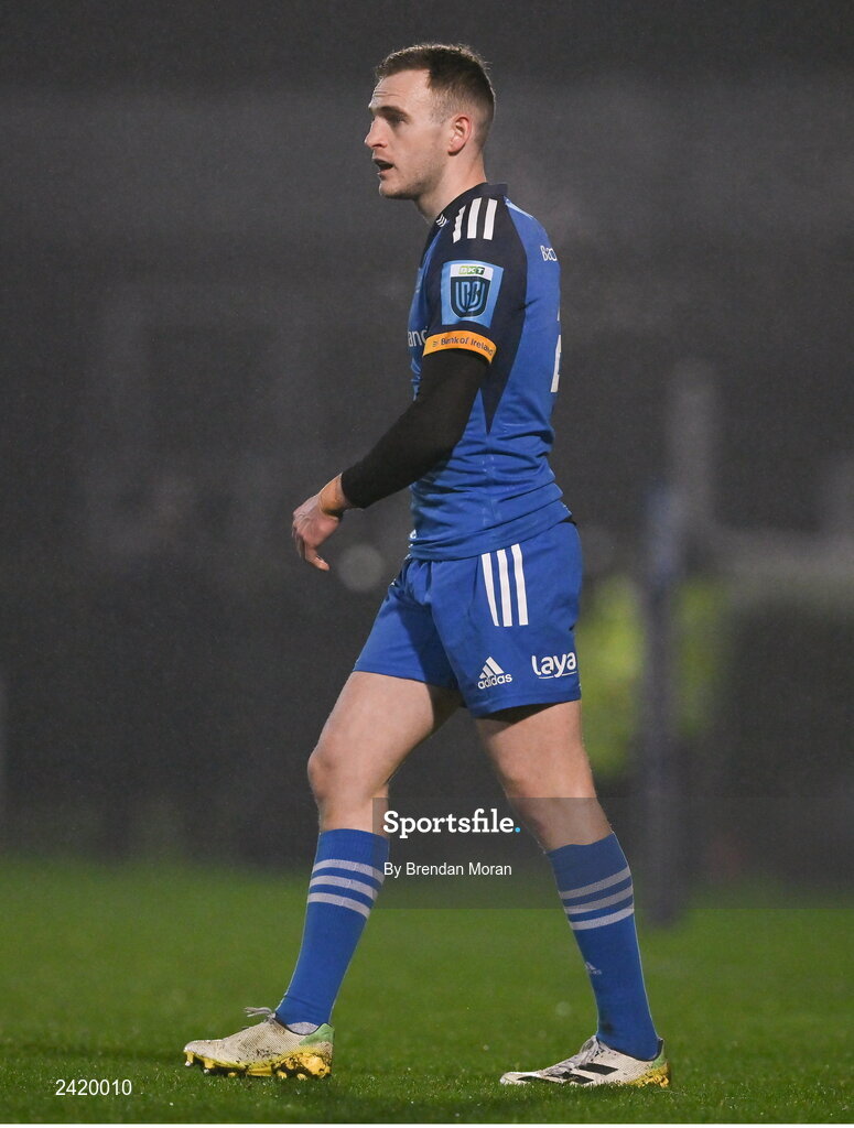 28 January 2023; Nick McCarthy of Leinster during the United Rugby Championship match between Leinster and Cardiff at RDS Arena in Dublin. Photo by Brendan Moran/Sportsfile