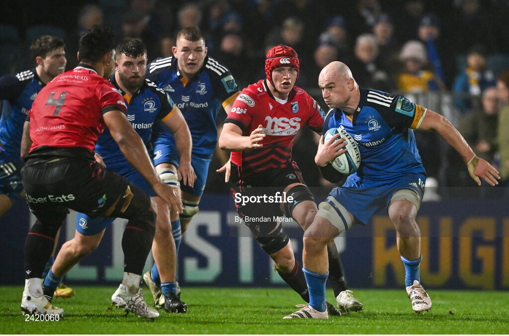 28 January 2023; Rhys Ruddock of Leinster during the United Rugby Championship match between Leinster and Cardiff at RDS Arena in Dublin. Photo by Brendan Moran/Sportsfile