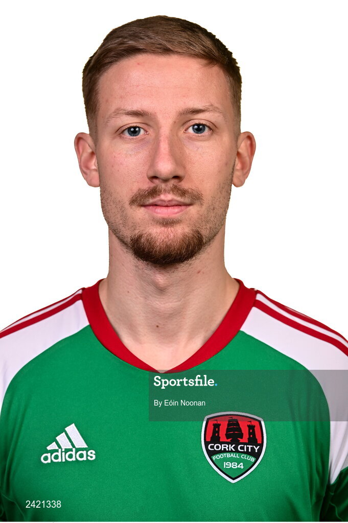 31 January 2023; Kevin Custovic poses for a portrait during a Cork City squad portrait session at Bishopstown Stadium in Cork. Photo by Eóin Noonan/Sportsfile