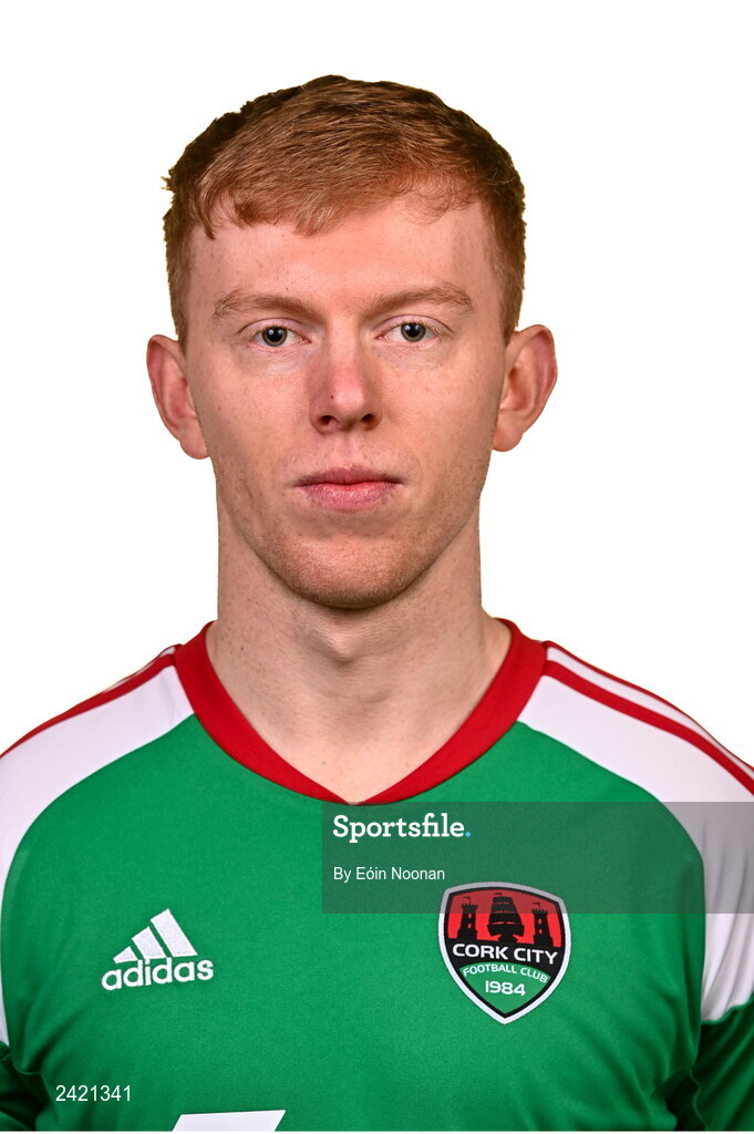 31 January 2023; Alec Byrne poses for a portrait during a Cork City squad portrait session at Bishopstown Stadium in Cork. Photo by Eóin Noonan/Sportsfile