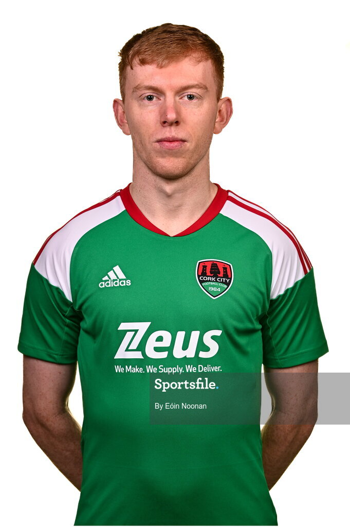 31 January 2023; Alec Byrne poses for a portrait during a Cork City squad portrait session at Bishopstown Stadium in Cork. Photo by Eóin Noonan/Sportsfile
