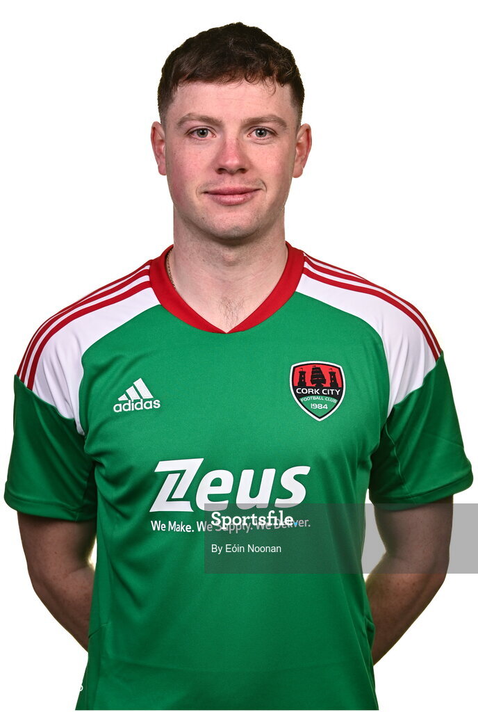 31 January 2023; Cian Murphy poses for a portrait during a Cork City squad portrait session at Bishopstown Stadium in Cork. Photo by Eóin Noonan/Sportsfile