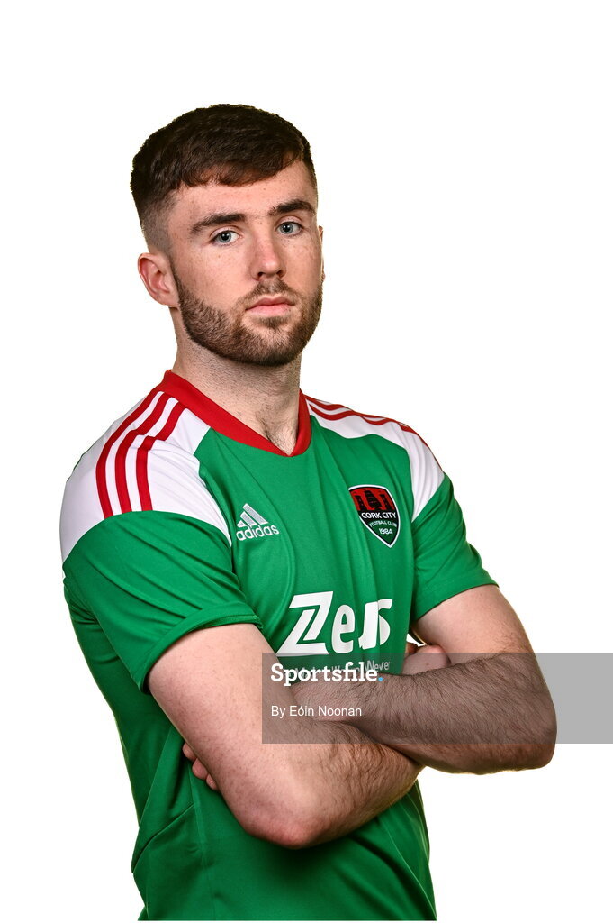 31 January 2023; Ethon Varian poses for a portrait during a Cork City squad portrait session at Bishopstown Stadium in Cork. Photo by Eóin Noonan/Sportsfile