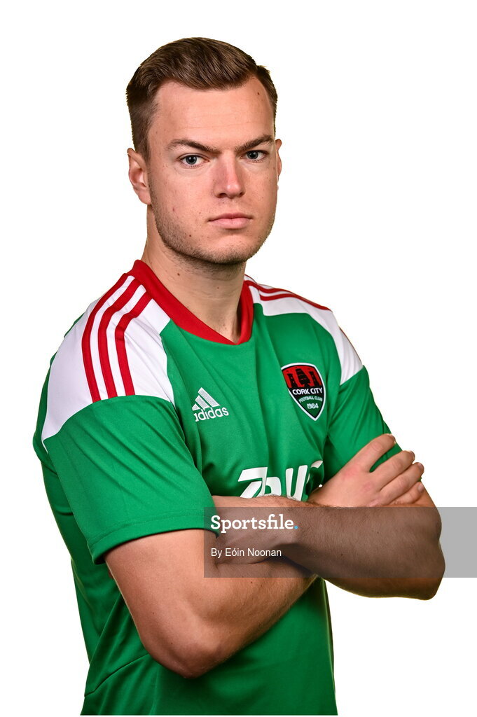 31 January 2023; Albin Winbo poses for a portrait during a Cork City squad portrait session at Bishopstown Stadium in Cork. Photo by Eóin Noonan/Sportsfile