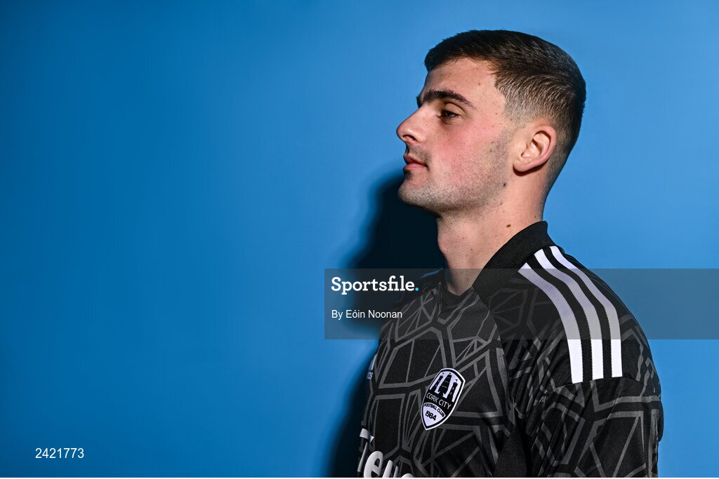 31 January 2023; Jimmy Corcoran poses for a portrait during a Cork City squad portrait session at Bishopstown Stadium in Cork. Photo by Eóin Noonan/Sportsfile