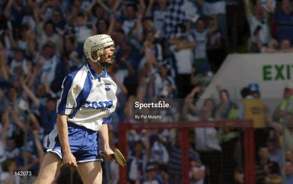 6 June 2004; Paul O'Brien, Waterford, celebrates after scoring the winning goal. Guinness Munster Senior Hurling Championship Semi-Final, Tipperary v Waterford, Pairc Ui Chaoimh, Cork. Picture credit; Pat Murphy / SPORTSFILE