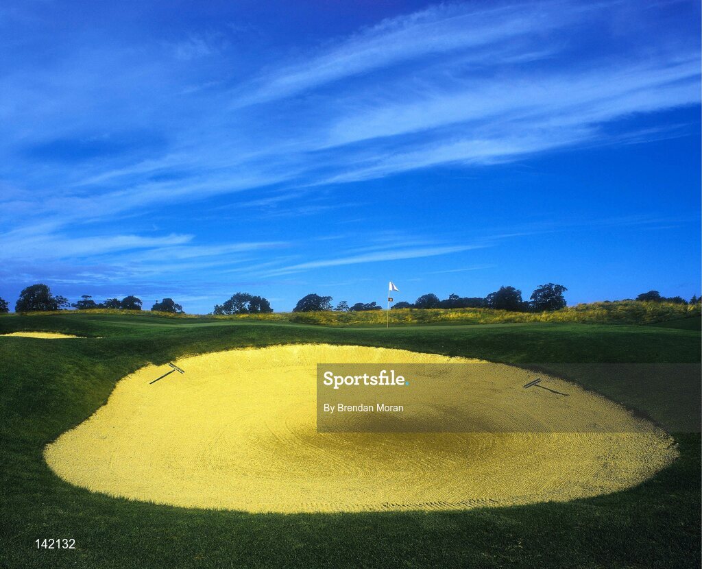 2003; The 1st Green on the New South Course at the K Club, Straffan, Co. Kildare, Ireland. Picture credit; Brendan Moran / SPORTSFILE