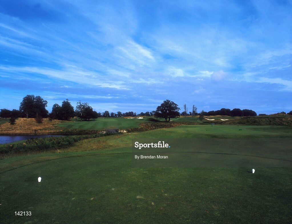 2003; A view from the 1st tee box on the New South Course at the K Club, Straffan, Co. Kildare, Ireland. Picture credit; Brendan Moran / SPORTSFILE