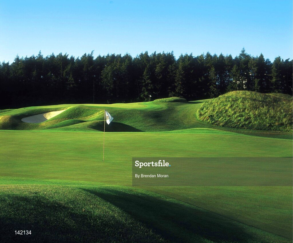 2003; The 2nd Green on the New South Course at the K Club, Straffan, Co. Kildare, Ireland. Picture credit; Brendan Moran / SPORTSFILE
