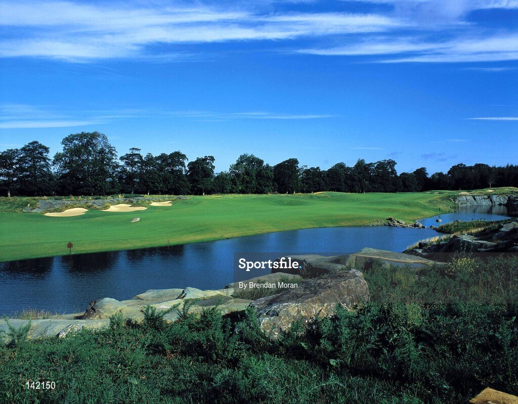 2003; A view down the 7th fairway on the New South Course at the K Club, Straffan, Co. Kildare, Ireland. Picture credit; Brendan Moran / SPORTSFILE