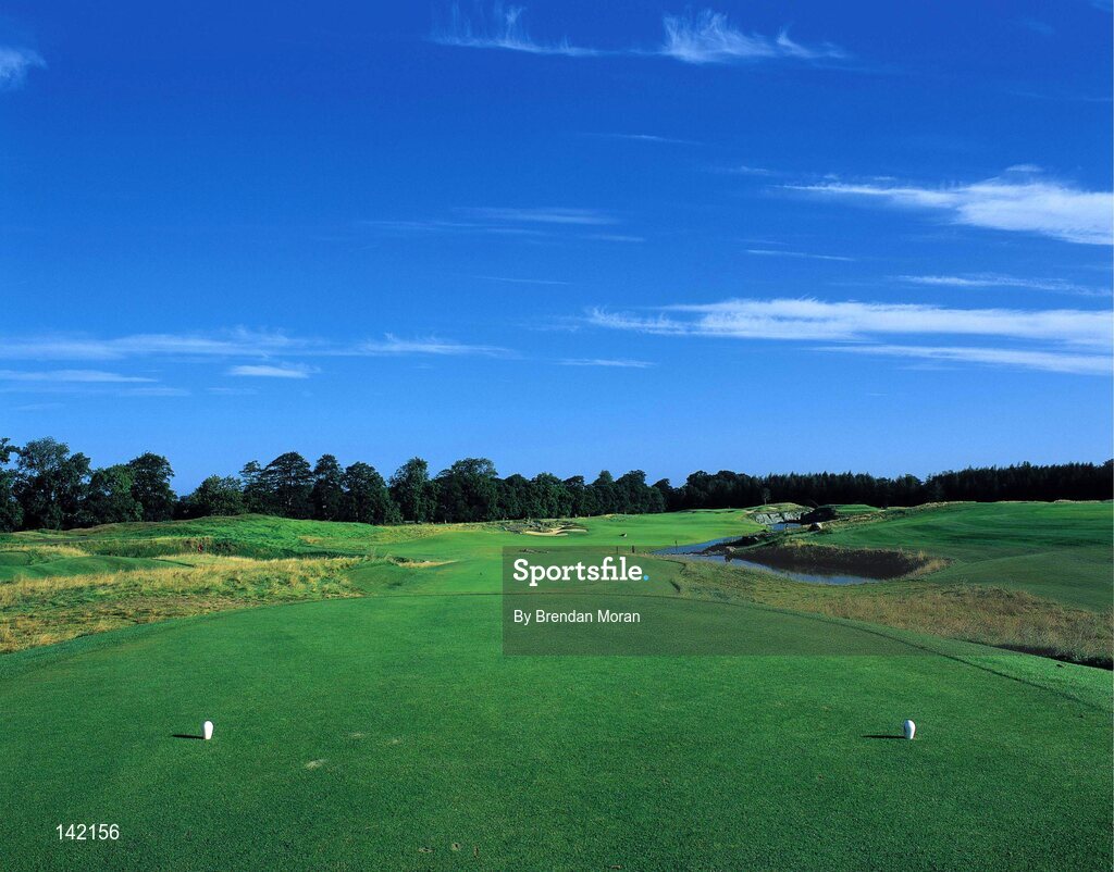 2003; A view from the 7th tee box towards the 7th green on the New South Course at the K Club, Straffan, Co. Kildare, Ireland. Picture credit; Brendan Moran / SPORTSFILE