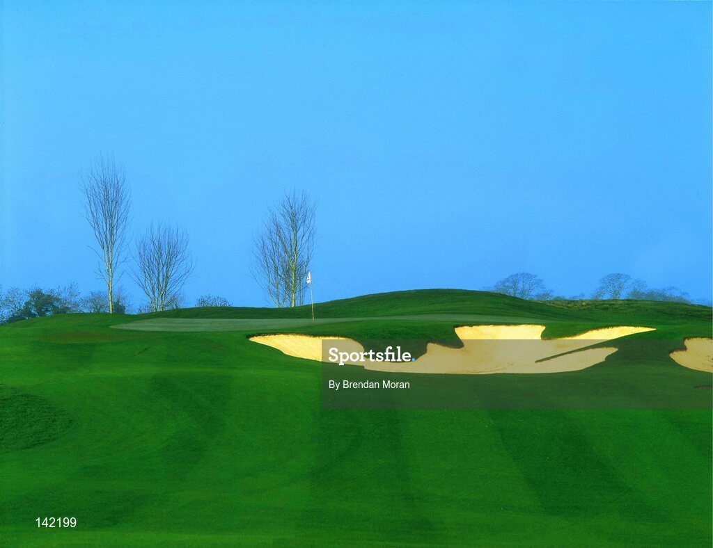 2003; A view of the 14th Green from the 14th fairway on the New South Course at the K Club, Straffan, Co. Kildare, Ireland. Picture credit; Brendan Moran / SPORTSFILE