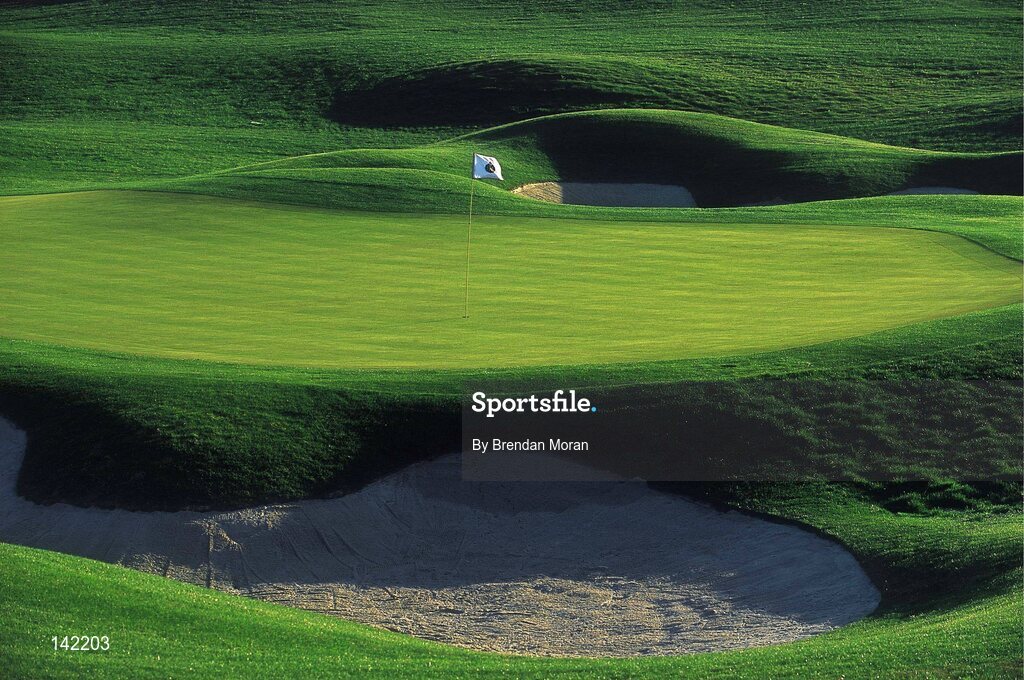2003; The 15th Green on the New South Course at the K Club, Straffan, Co. Kildare, Ireland. Picture credit; Brendan Moran / SPORTSFILE