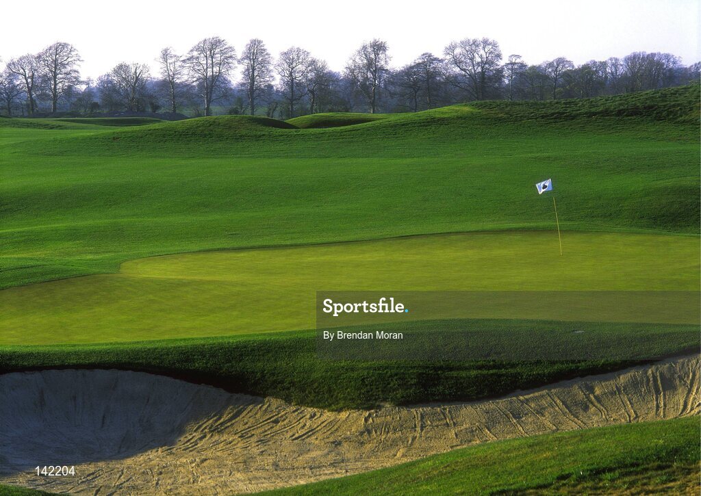 2003; The 15th Green on the New South Course at the K Club, Straffan, Co. Kildare, Ireland. Picture credit; Brendan Moran / SPORTSFILE