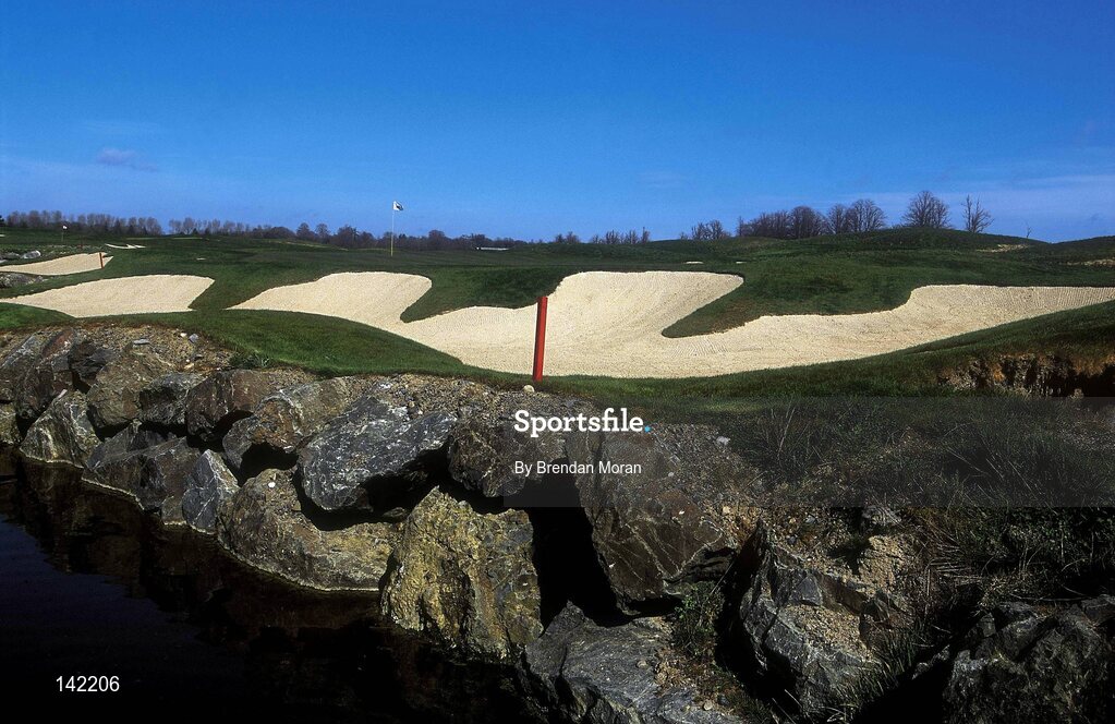 2003; The 16th Green on the New South Course at the K Club, Straffan, Co. Kildare, Ireland. Picture credit; Brendan Moran / SPORTSFILE