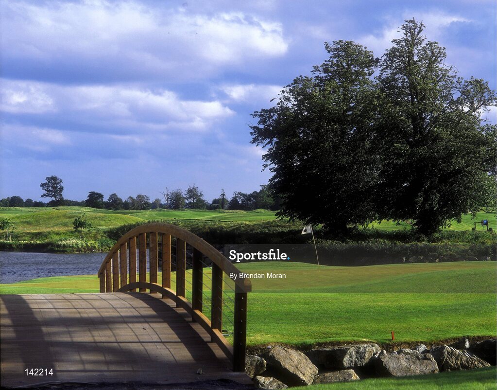 2003; The 18th Green on the New South Course at the K Club, Straffan, Co. Kildare, Ireland. Picture credit; Brendan Moran / SPORTSFILE
