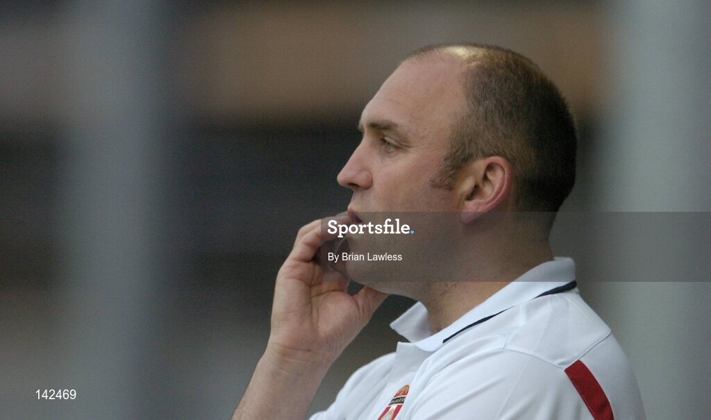 8 June 2004; John McDonnell, St. Patrick's Athletic manager. eircom League, Premier Division, Richmond Park, Dublin. Picture credit; Brian Lawless / SPORTSFILE