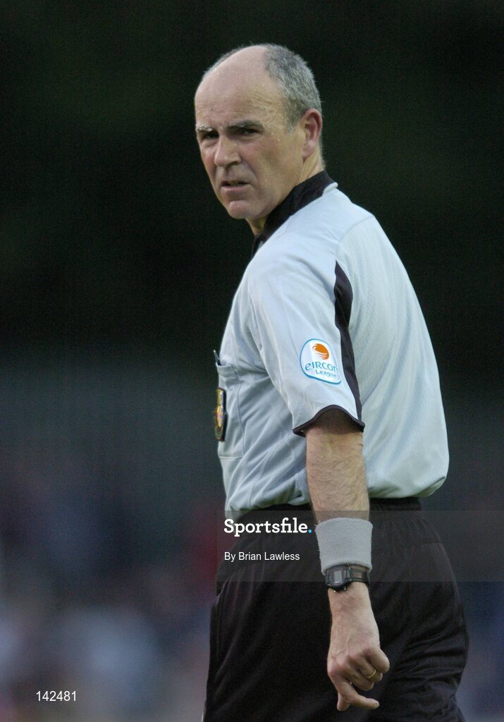 8 June 2004; Declan Hanney, Referee. eircom League, Premier Division, St. Patrick's Athletic v Longford, Richmond Park, Dublin. Picture credit; Brian Lawless / SPORTSFILE