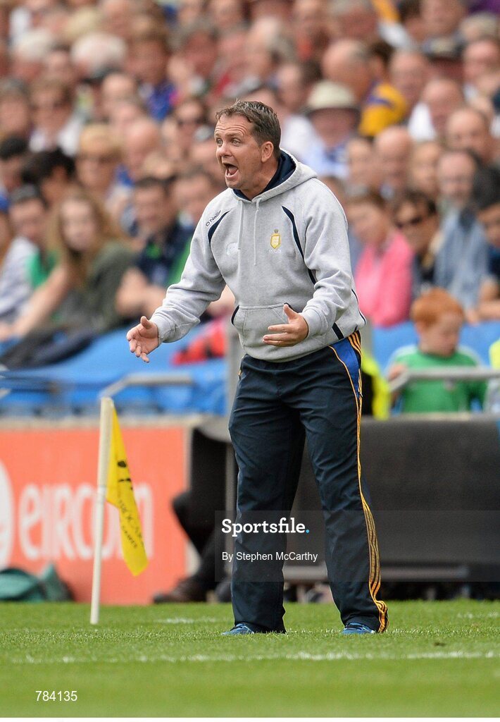 18 August 2013; Clare manager Davy Fitzgerald. GAA Hurling All-Ireland Senior Championship, Semi-Final, Limerick v Clare, Croke Park, Dublin. Picture credit: Stephen McCarthy / SPORTSFILE