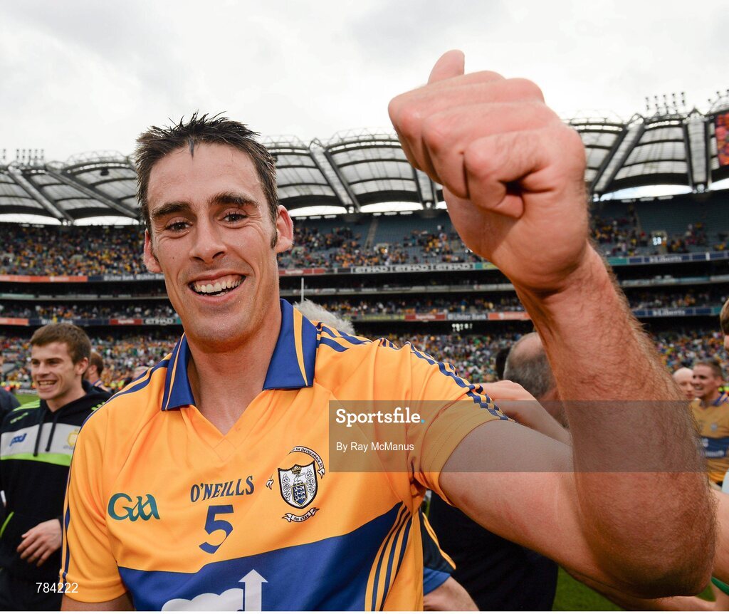 18 August 2013; Clare's Brendan Bugler after the game. GAA Hurling All-Ireland Senior Championship, Semi-Final, Limerick v Clare, Croke Park, Dublin. Picture credit: Ray McManus / SPORTSFILE